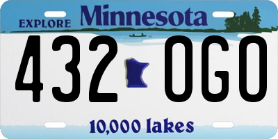 MN license plate 432OGO
