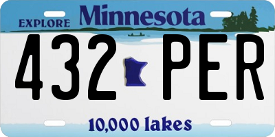 MN license plate 432PER