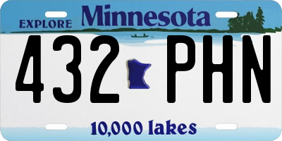 MN license plate 432PHN