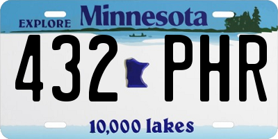 MN license plate 432PHR