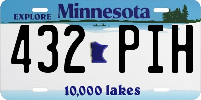 MN license plate 432PIH