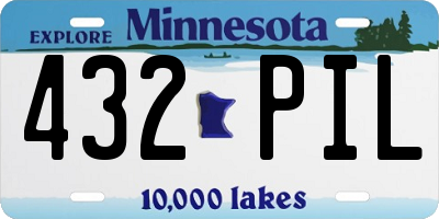 MN license plate 432PIL