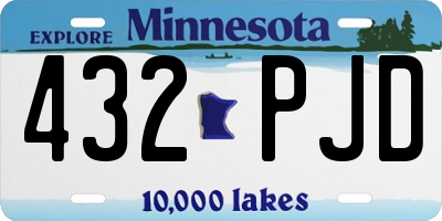 MN license plate 432PJD
