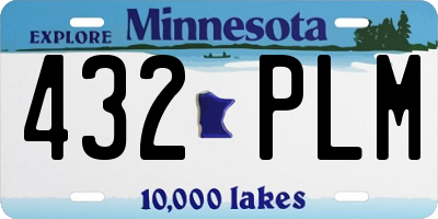 MN license plate 432PLM