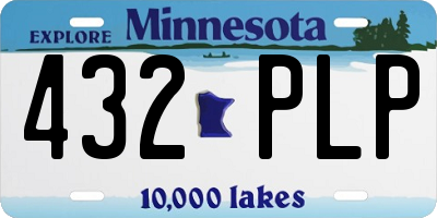 MN license plate 432PLP