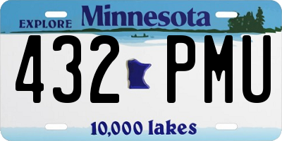 MN license plate 432PMU