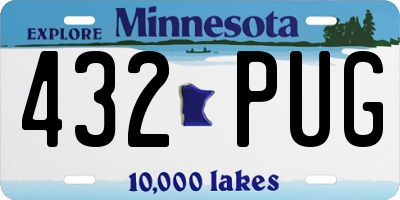 MN license plate 432PUG