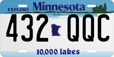 MN license plate 432QQC