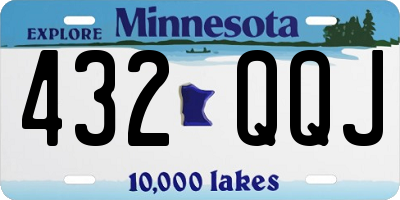 MN license plate 432QQJ