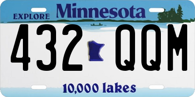 MN license plate 432QQM