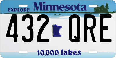 MN license plate 432QRE