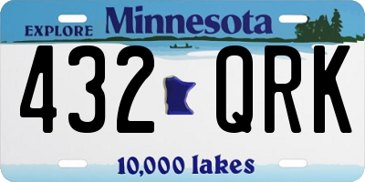 MN license plate 432QRK