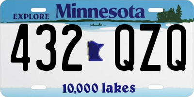 MN license plate 432QZQ