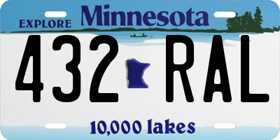 MN license plate 432RAL