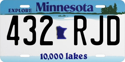 MN license plate 432RJD