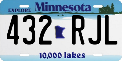MN license plate 432RJL