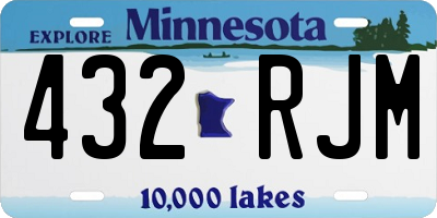 MN license plate 432RJM