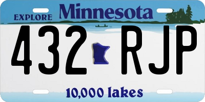 MN license plate 432RJP