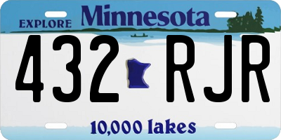 MN license plate 432RJR
