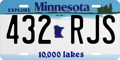 MN license plate 432RJS