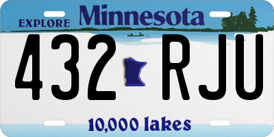 MN license plate 432RJU