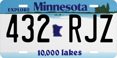 MN license plate 432RJZ