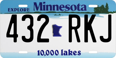 MN license plate 432RKJ