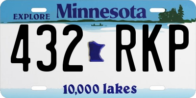 MN license plate 432RKP