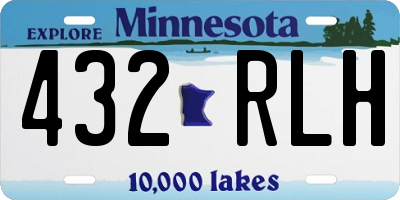 MN license plate 432RLH
