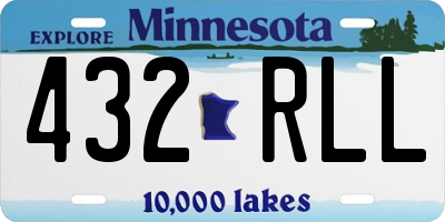 MN license plate 432RLL