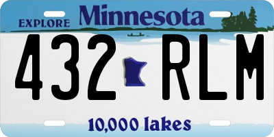 MN license plate 432RLM