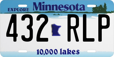MN license plate 432RLP