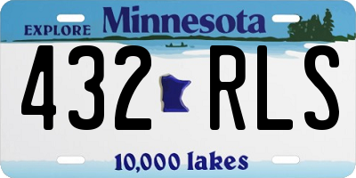 MN license plate 432RLS