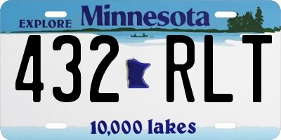 MN license plate 432RLT