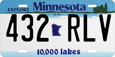 MN license plate 432RLV