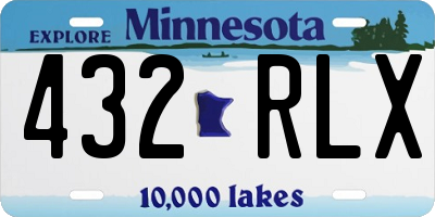 MN license plate 432RLX