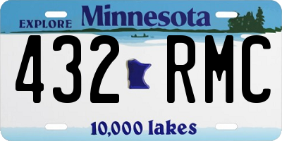MN license plate 432RMC