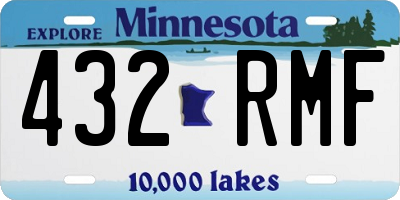 MN license plate 432RMF