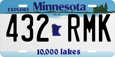 MN license plate 432RMK
