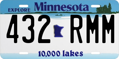 MN license plate 432RMM
