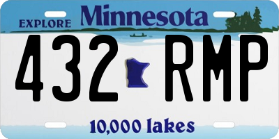 MN license plate 432RMP
