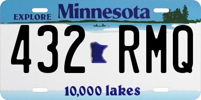 MN license plate 432RMQ