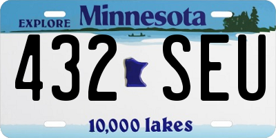 MN license plate 432SEU