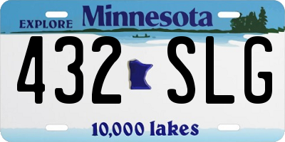 MN license plate 432SLG