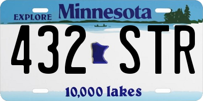 MN license plate 432STR