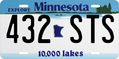 MN license plate 432STS