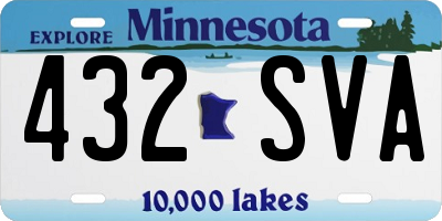 MN license plate 432SVA