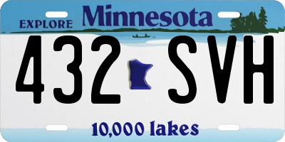 MN license plate 432SVH