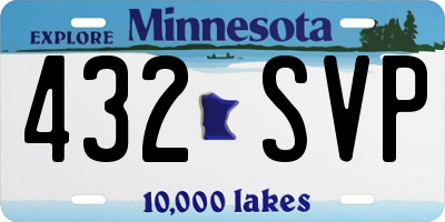 MN license plate 432SVP
