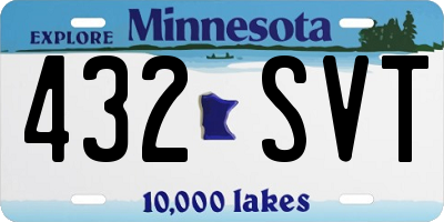 MN license plate 432SVT